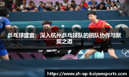 乒乓球盛宴：深入杭州乒乓球队的团队协作与默契之道